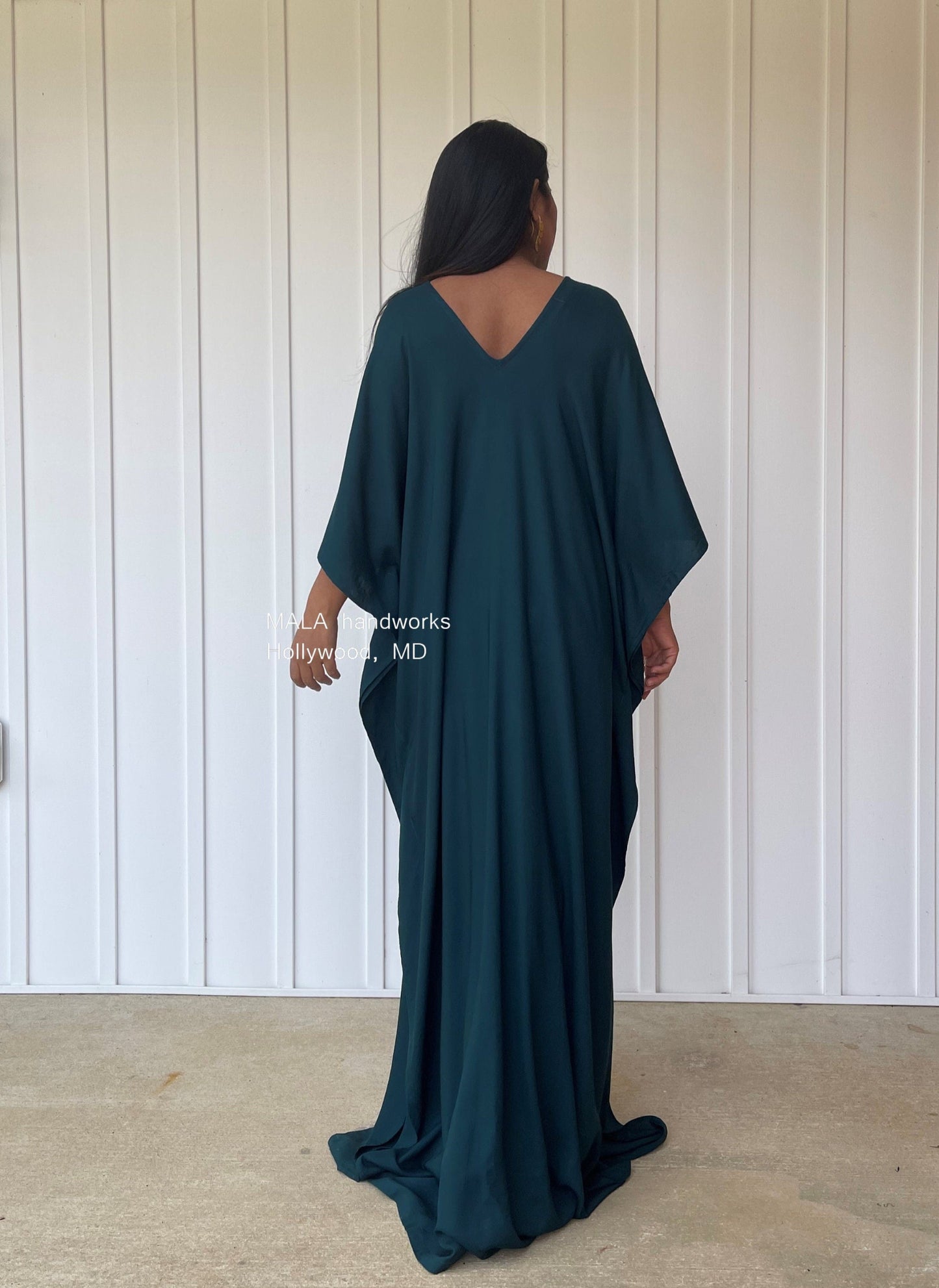 MALA handworks  Mala Kaftan in Dark Green