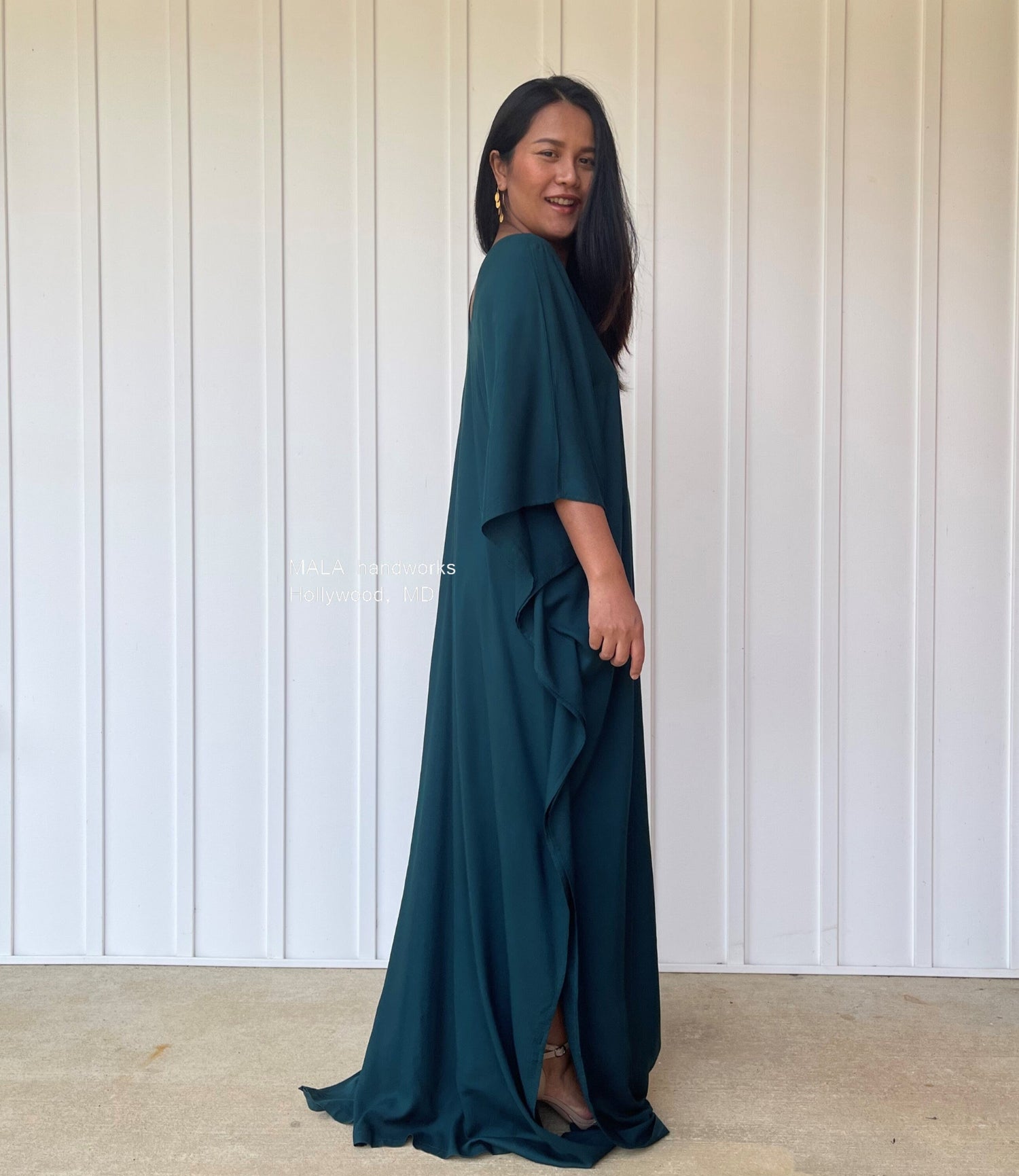 MALA handworks  Mala Kaftan in Dark Green