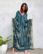 MALA handworks  Mala Kaftan in Green Tie Dye