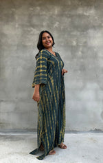 Mala Kaftan in Jade Tie Dye-A-127-50-Mala Handworks