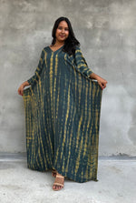 Mala Kaftan in Jade Tie Dye-A-127-50-Mala Handworks