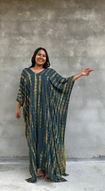 Mala Kaftan in Jade Tie Dye-A-127-50-Mala Handworks