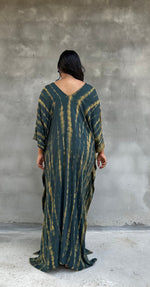 Mala Kaftan in Jade Tie Dye-A-127-50-Mala Handworks