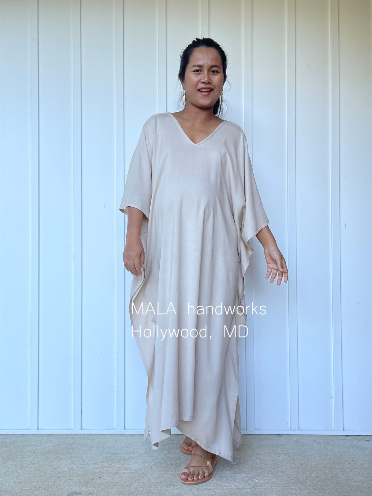 MALA handworks  Mala Kaftan in Khaki