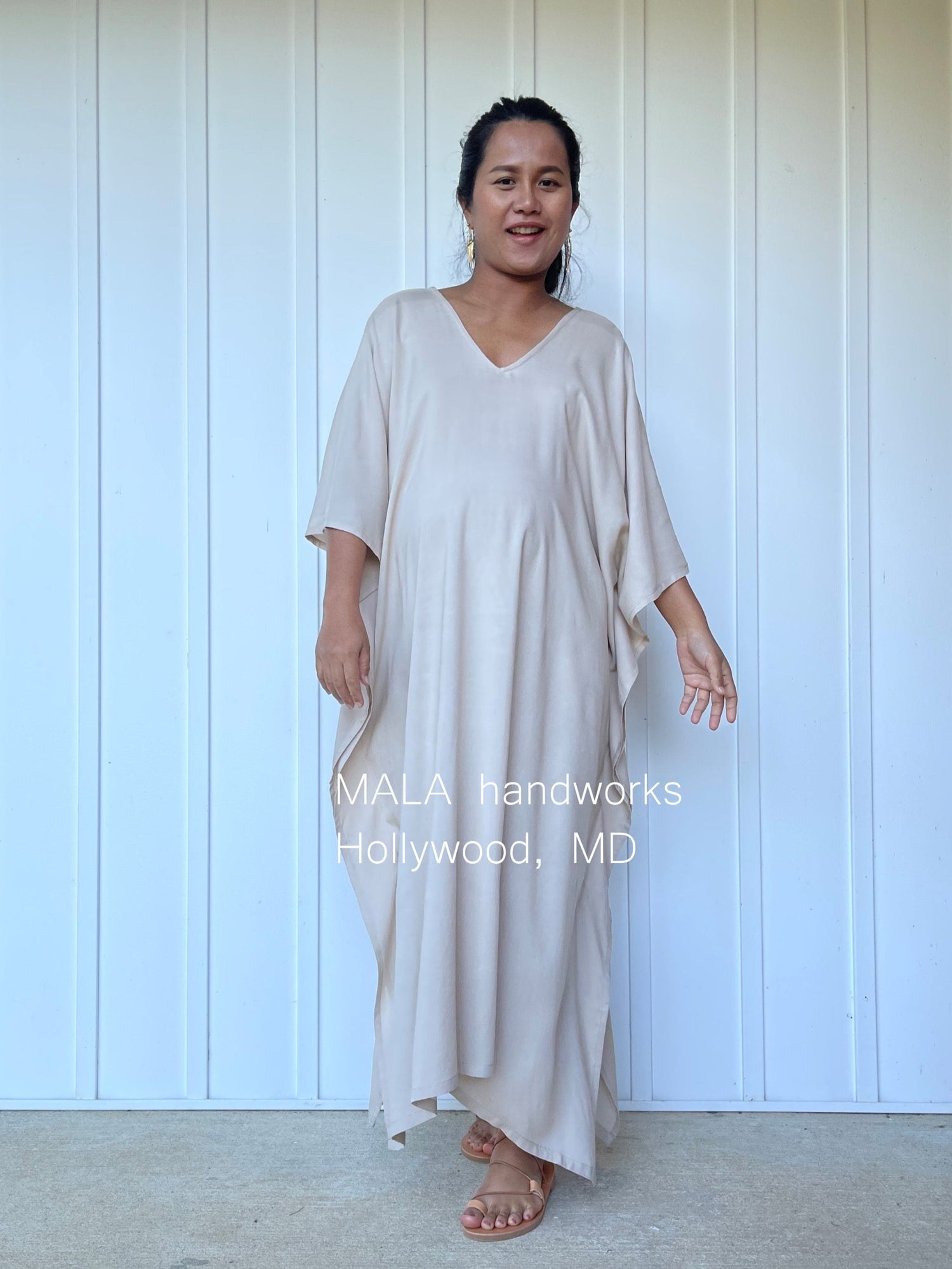 MALA handworks  Mala Kaftan in Khaki