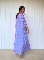 MALA handworks  Mala Kaftan in Lavender and Pink Tie Dye