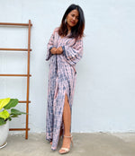 MALA handworks Mala Kaftan in Pink and Blue Tie Dye