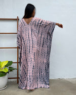 MALA handworks Mala Kaftan in Pink and Blue Tie Dye