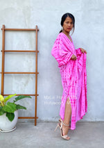 MALA handworks  Mala Kaftan in Pink Tie Dye