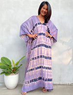 MALA handworks Mala Kaftan in Purple and Lavender Tie Dye