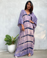 MALA handworks Mala Kaftan in Purple and Lavender Tie Dye
