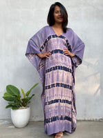 MALA handworks Mala Kaftan in Purple and Lavender Tie Dye