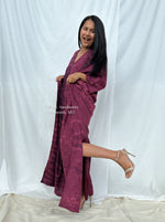 MALA handworks  Mala Kaftan in Purple Tie Dye