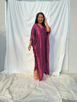 MALA handworks Mala Kaftan in Purple Tie Dye