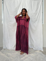 MALA handworks Mala Kaftan in Purple Tie Dye