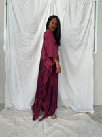 MALA handworks Mala Kaftan in Purple Tie Dye