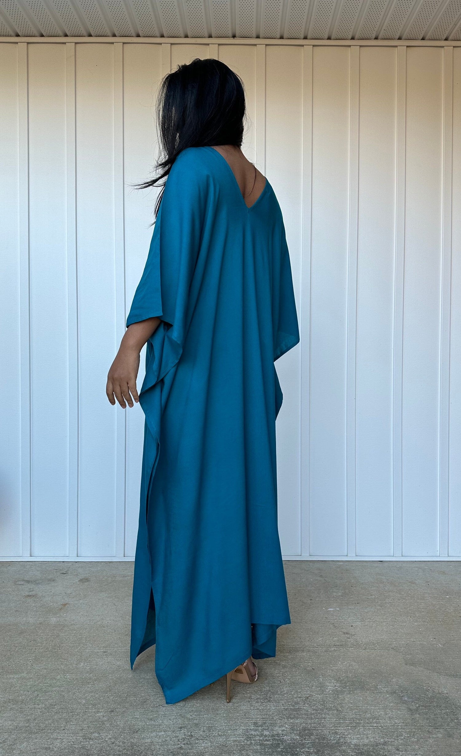 MALA handworks  Mala Kaftan in Teal Blue