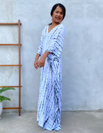 MALA handworks Mala Kaftan in White and Black Tie Dye