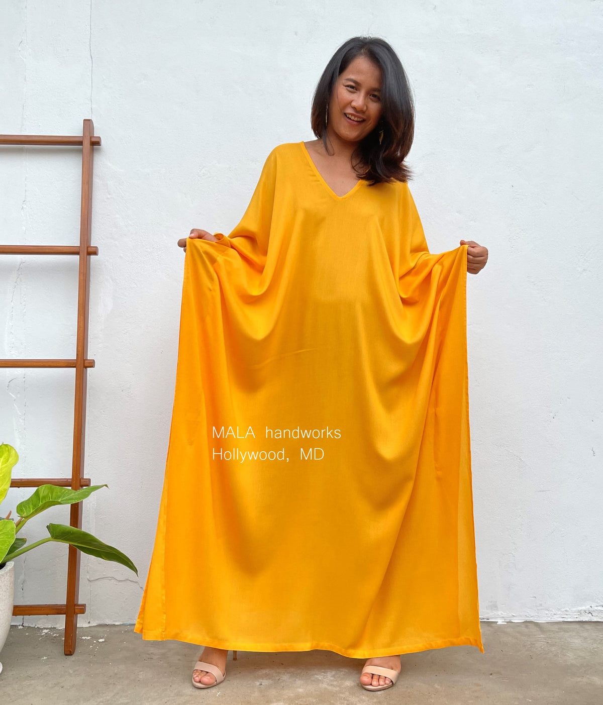 MALA handworks  Mala Kaftan in Yellow
