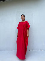 Mia Kaftan in Cherry-AC-31-Mala Handworks