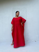 Mia Kaftan in Cherry-AC-31-Mala Handworks