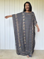 Mia Kaftan in Gray & Blue Tie Dye-AC-22-Mala Handworks