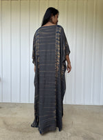 Mia Kaftan in Gray & Blue Tie Dye-AC-22-Mala Handworks