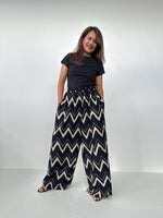 Nikola Chevron Pants in Black-VN-7-Mala Handworks
