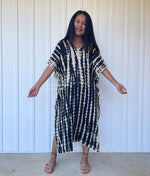 MALA handworks  Nora Kaftan in Black Tie Dye