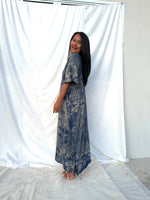 MALA handworks  Nora Kaftan in Gray and Brown Tie Dye