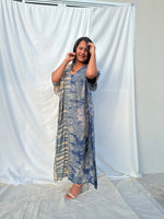 MALA handworks  Nora Kaftan in Gray and Brown Tie Dye