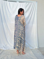 MALA handworks  Nora Kaftan in Gray and Brown Tie Dye