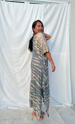 MALA handworks  Nora Kaftan in Gray and Brown Tie Dye