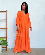 Nora Kaftan in Orange - Mala Handworks