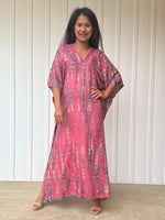 Nora Kaftan in Pink Rose Tie Dye - Mala Handworks