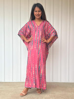 Nora Kaftan in Pink Rose Tie Dye - Mala Handworks