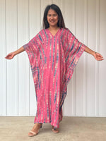 Nora Kaftan in Pink Rose Tie Dye - Mala Handworks