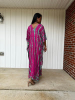 Nora Kaftan in Raspberry Tie Dye - Mala Handworks