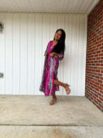 Nora Kaftan in Raspberry Tie Dye - Mala Handworks
