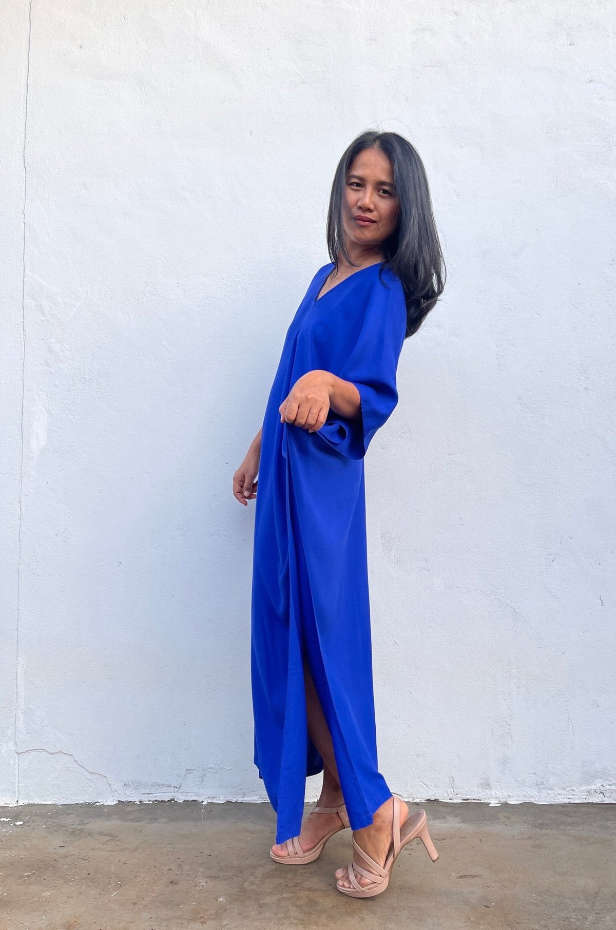 Nora Kaftan in Royal Blue - Mala Handworks