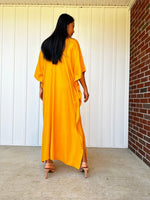 Nora Kaftan in Turmeric Yellow - Mala Handworks