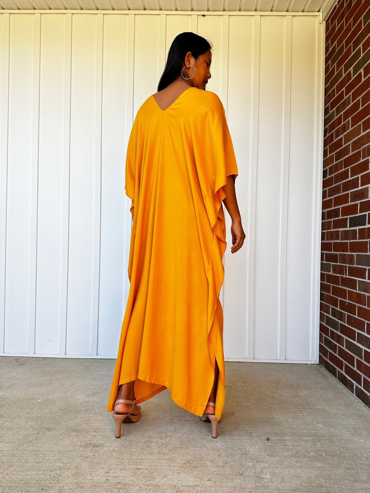 Nora Kaftan in Turmeric Yellow - Mala Handworks