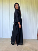 MALA handworks Olena semi sheer Kaftan in Black