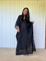 MALA handworks Olena semi sheer Kaftan in Black