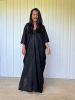 MALA handworks Olena semi sheer Kaftan in Black