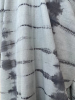 MALA handworks Olena semi sheer Kaftan in Gray and Black Tie Dye