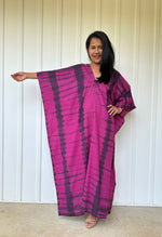 MALA handworks Olena semi sheer Kaftan in Green and Black Tie Dye