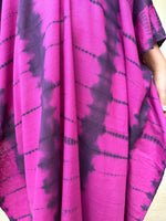 MALA handworks Olena semi sheer Kaftan in Green and Black Tie Dye
