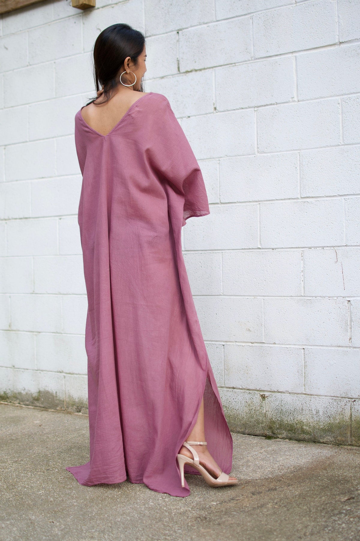 MALA handworks  Olena semi sheer Kaftan in Lilac