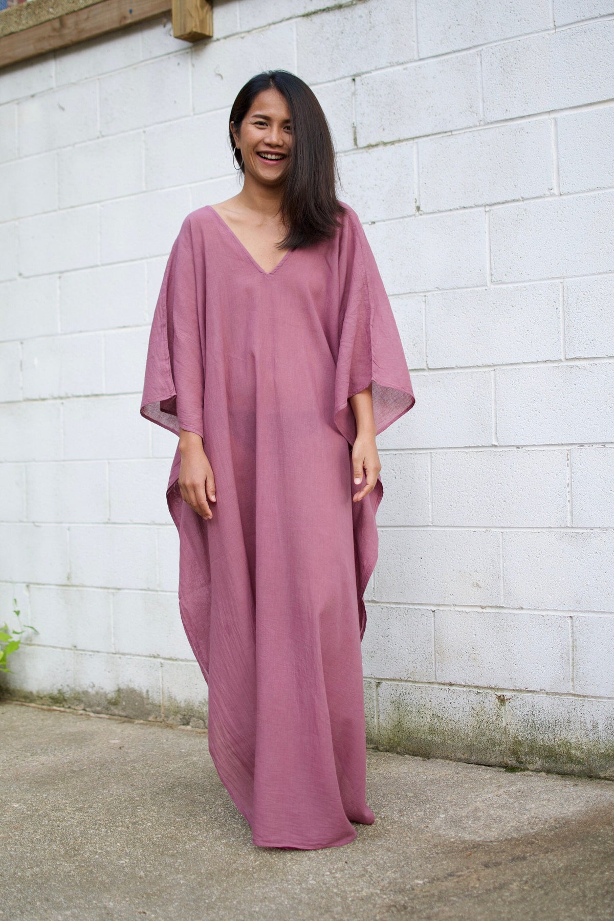 MALA handworks  Olena semi sheer Kaftan in Lilac